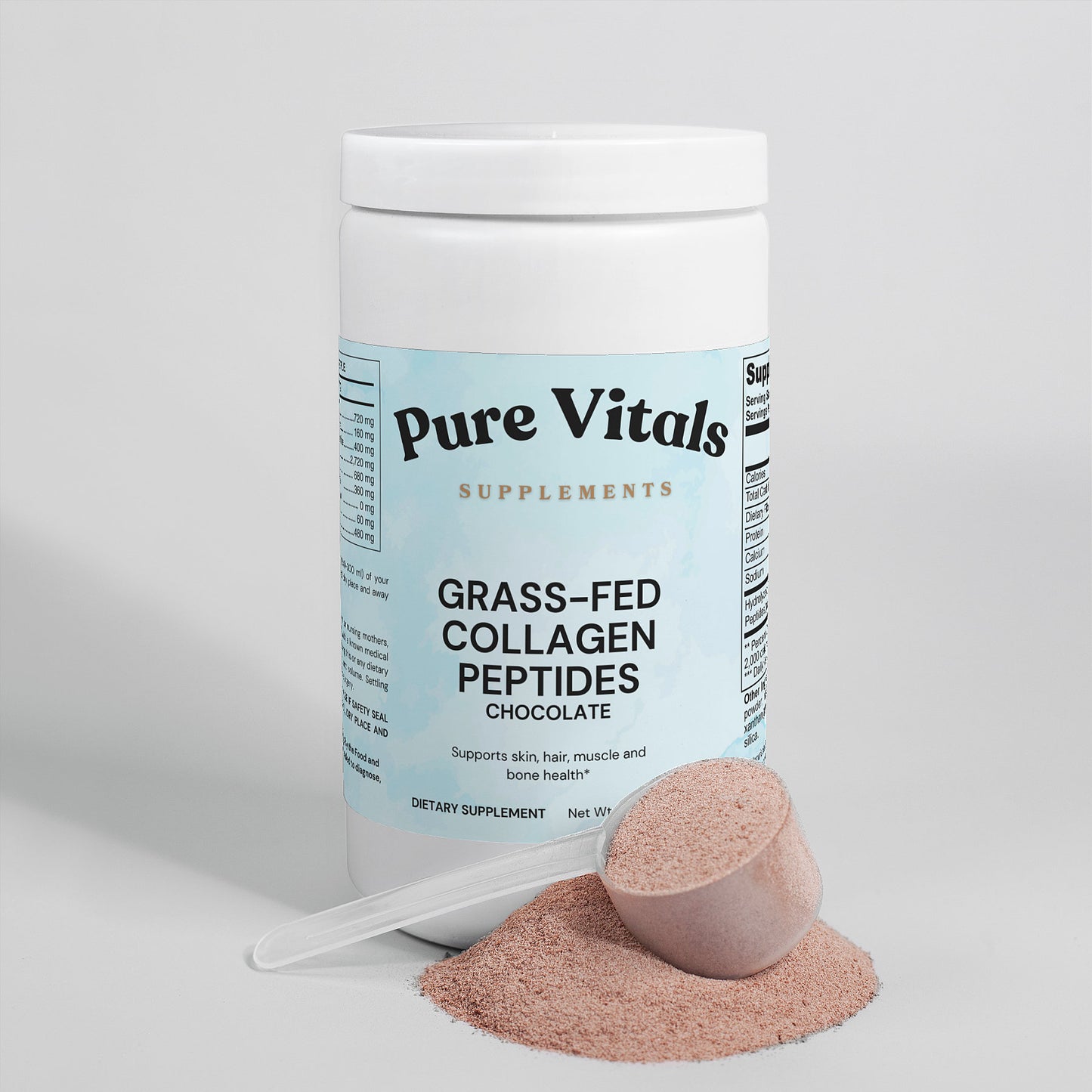 Grass-Fed Collagen Peptides Powder (Chocolate)