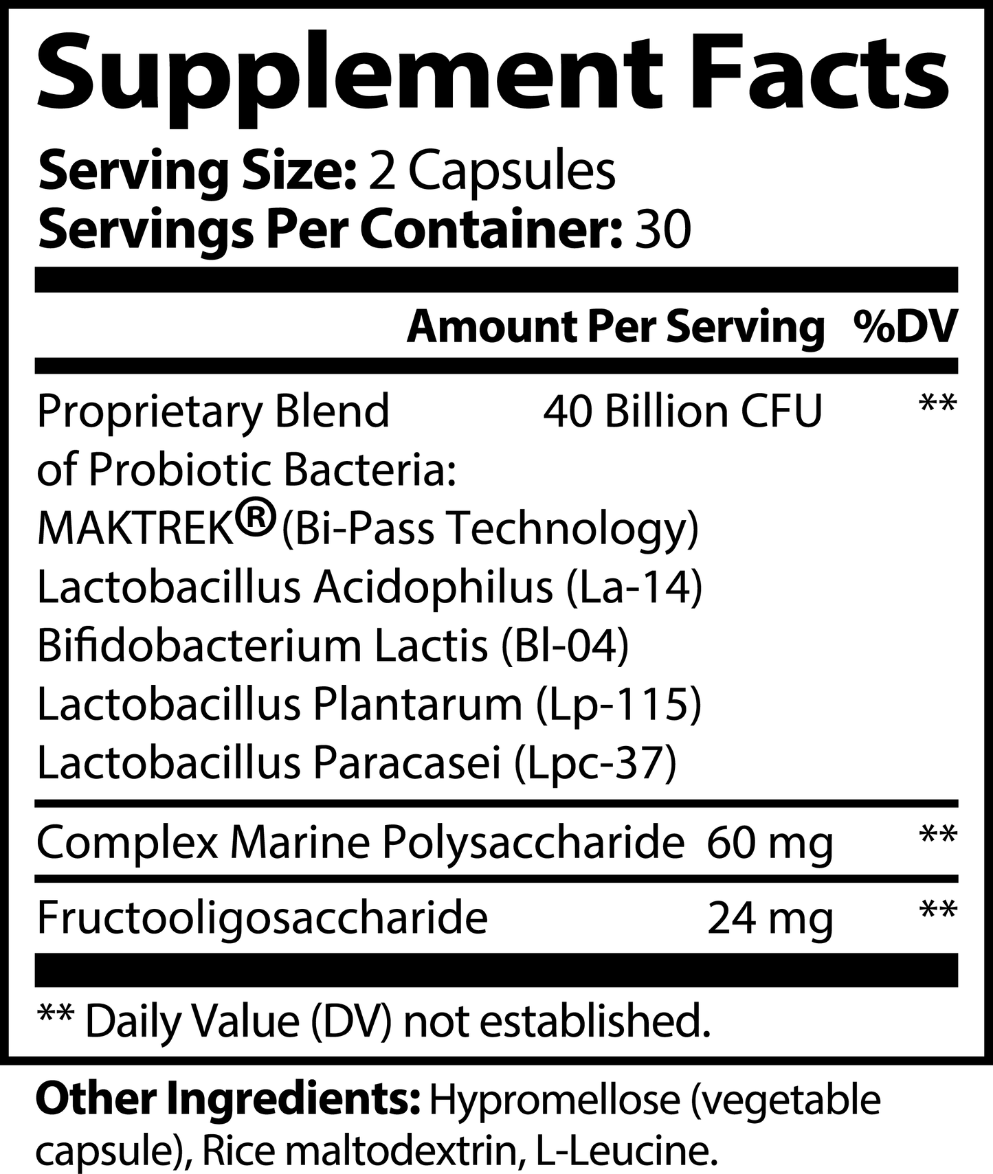 Probiotic/Prebiotics