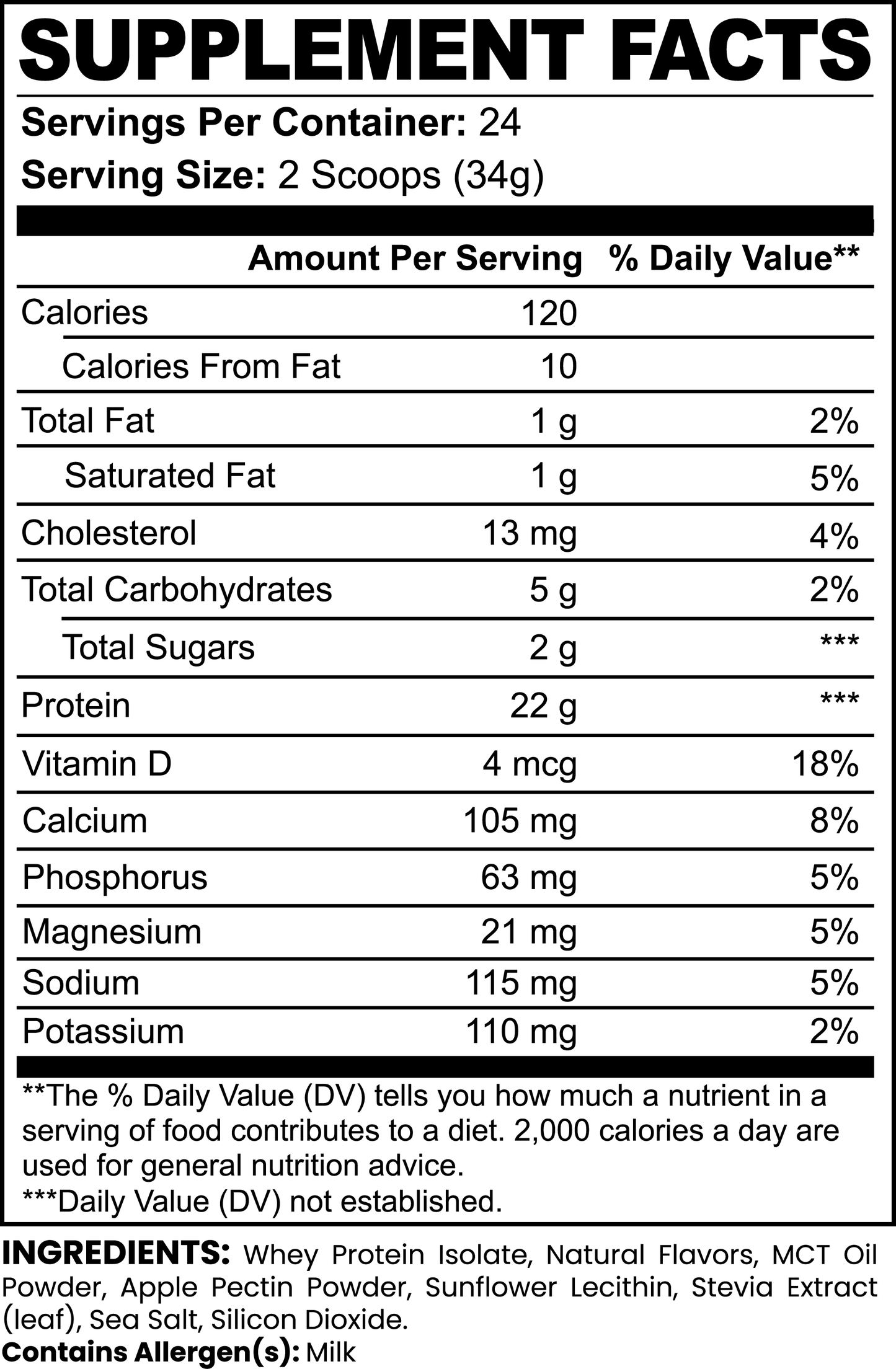 Pure Whey Isolate (Vanilla)