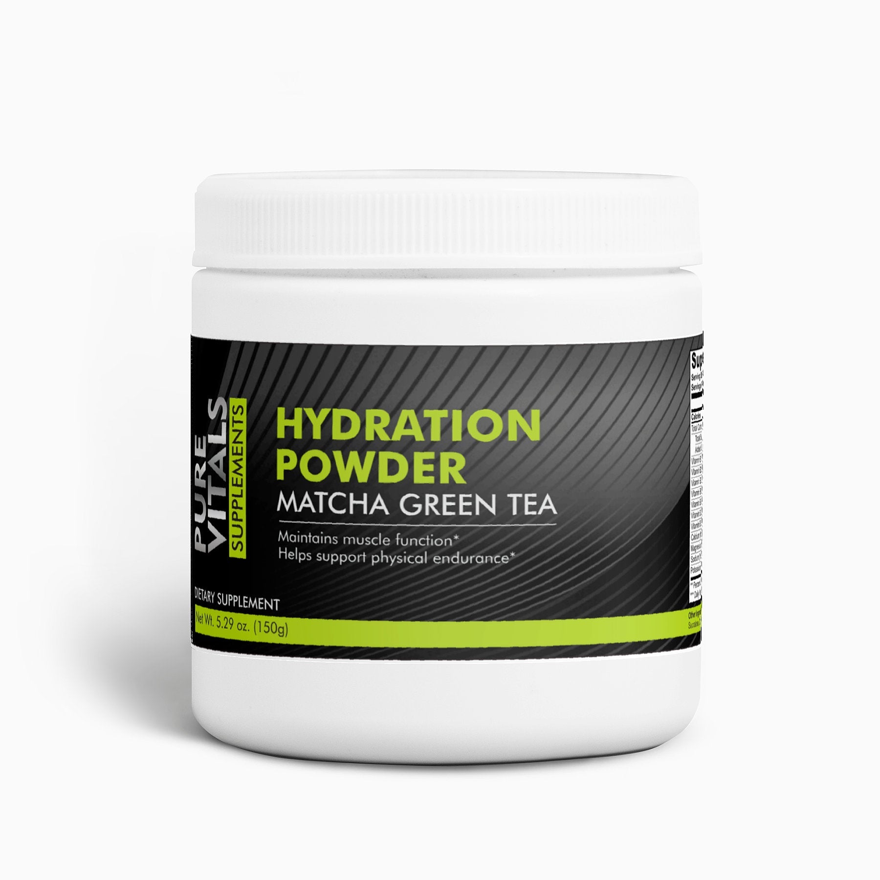 Hydration Powder (Matcha Green Tea) - Pure Vitals